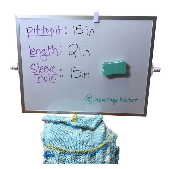 Free People Laguna Tank Blue Knit Sleeveless Sweater Size Small Cotton NWT - Picture 6 of 10